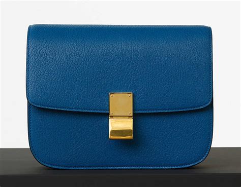 celine box light blue|Celine box bag review.